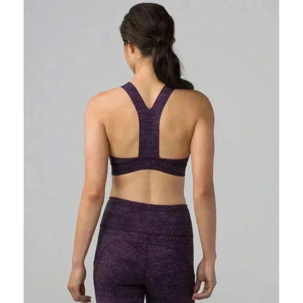 Lululemon Fast Free Bra (Nulux) Salt Dark Mystic Black 6 EUC - Picture 2 of 8